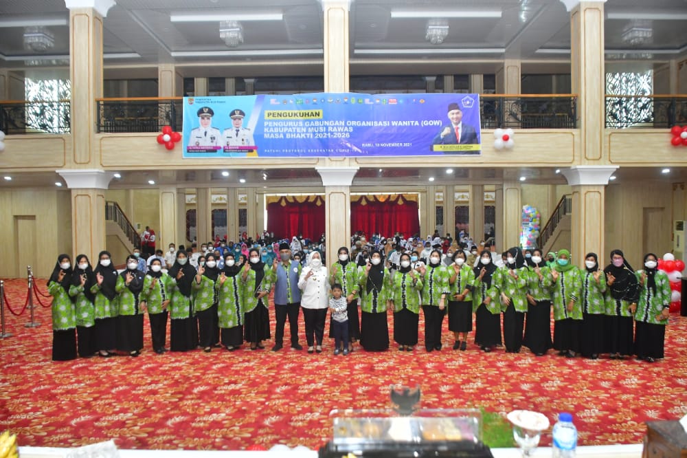 Pengukuhan GOW Kabupaten Musi Rawas Masa Bhakti 2021-2026