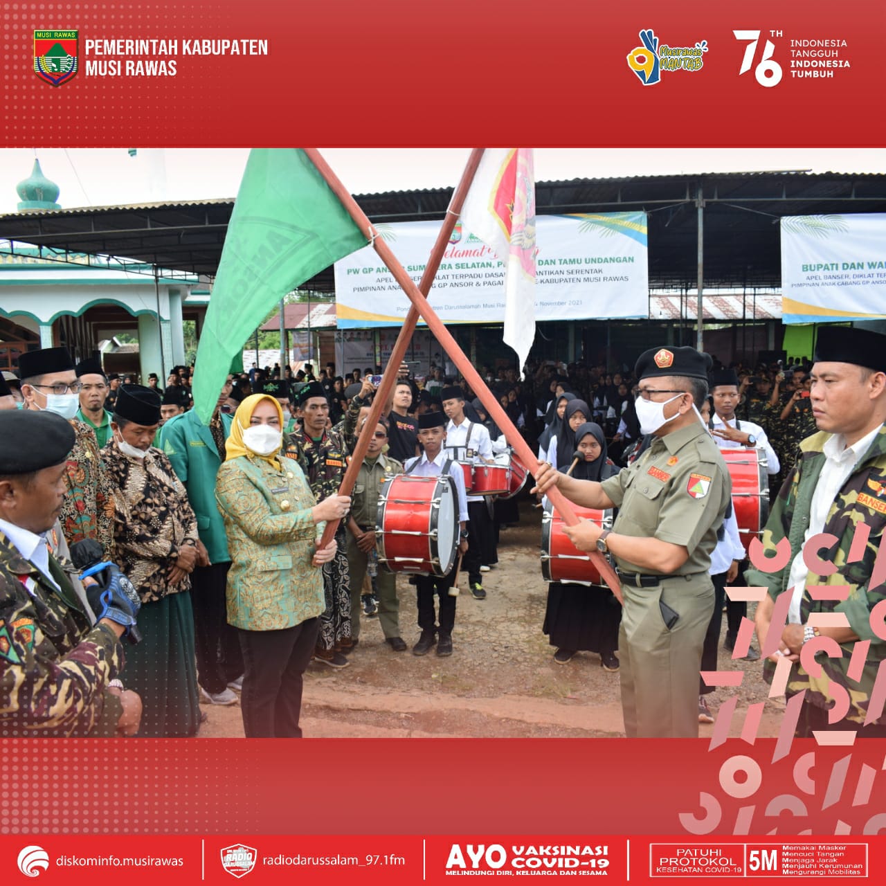 Apel dan Reuni Akbar Banser beserta DTD-IX Pimpinan Cabang Gerakan Pemuda Ansor