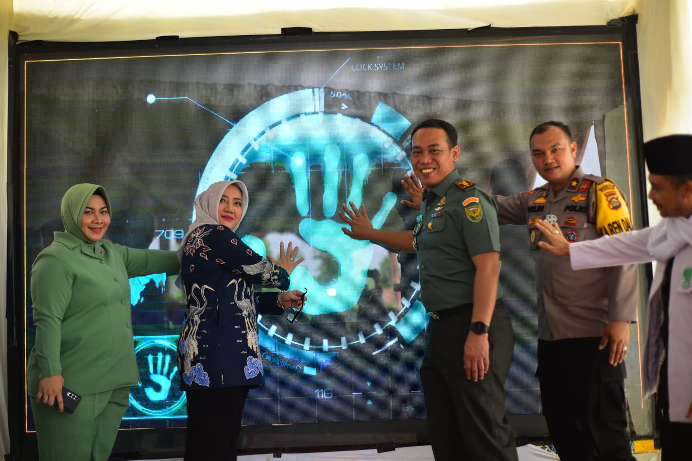 Kampung Pancasila oleh KODIM 0406/Lubuklinggau di desa G1 Mataram