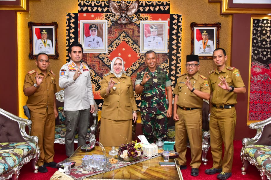 Audiensi Bupati Musi Rawas bersama Komandan Brigade Infanteri/Garuda Cakti Letkol Inf Tuwadi, S.E.,