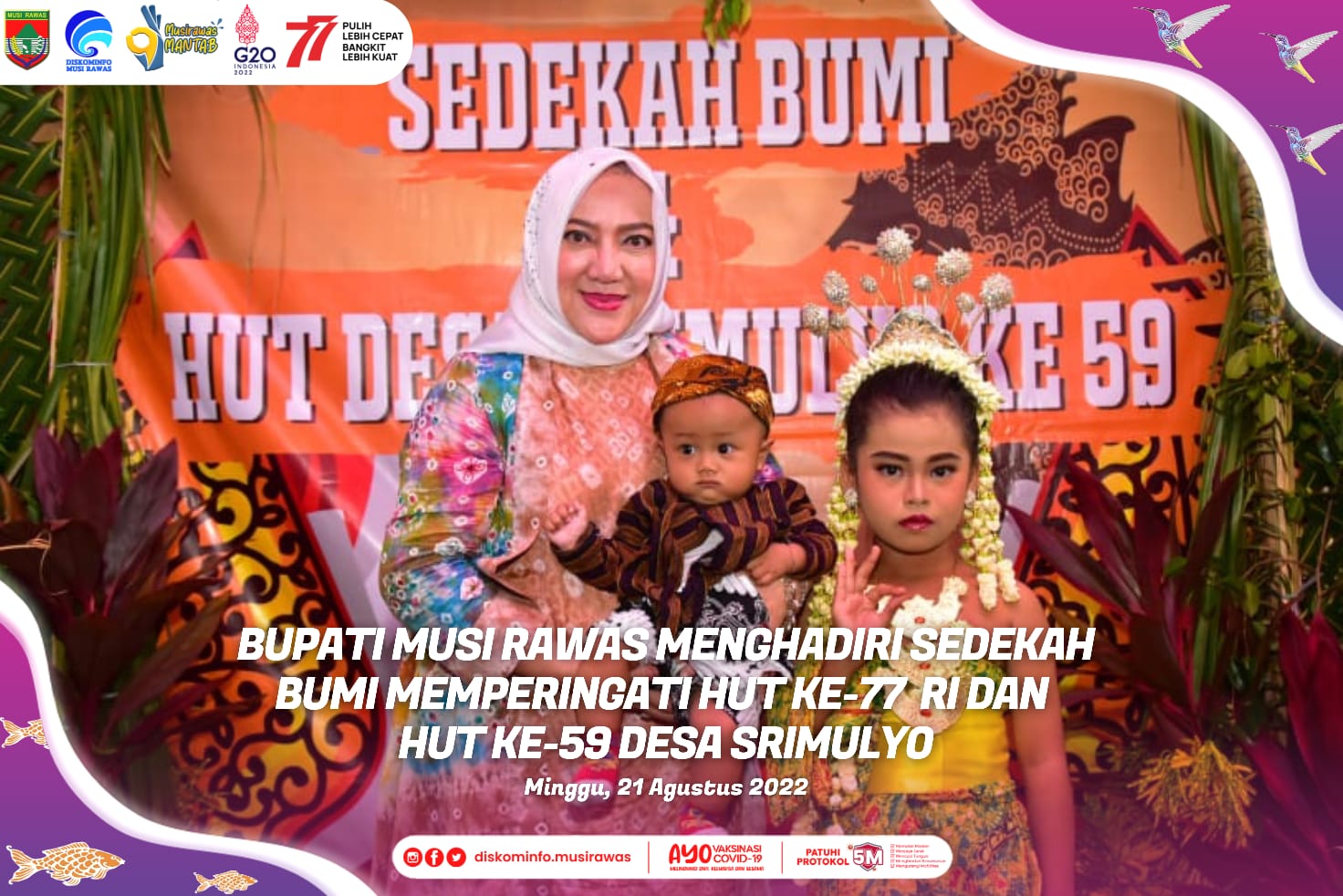Sedekah Bumi Memperingati HUT ke-77 RI