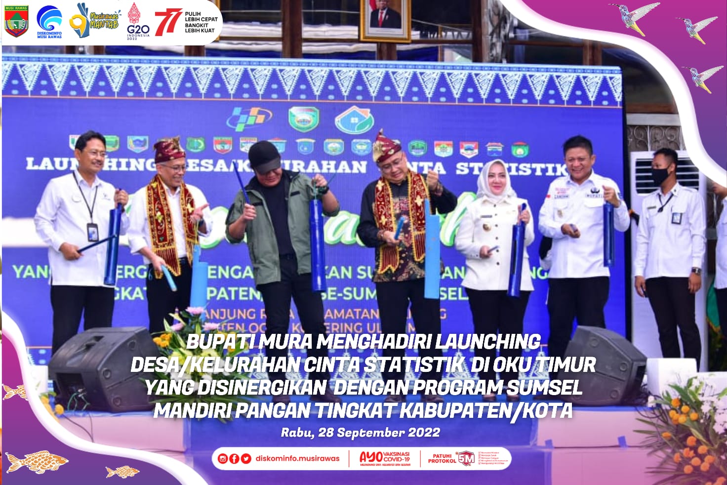 Launching Desa/Kelurahan Cinta Statistik di OKU Timur