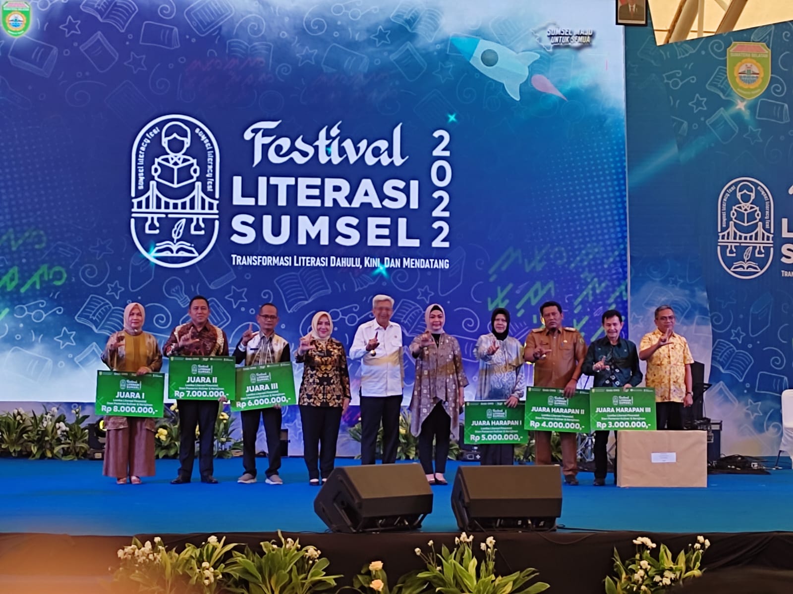 Musi Rawas Meraih Juara 3 Stan Terbaik dalam Festival Literasi Sumsel 2022