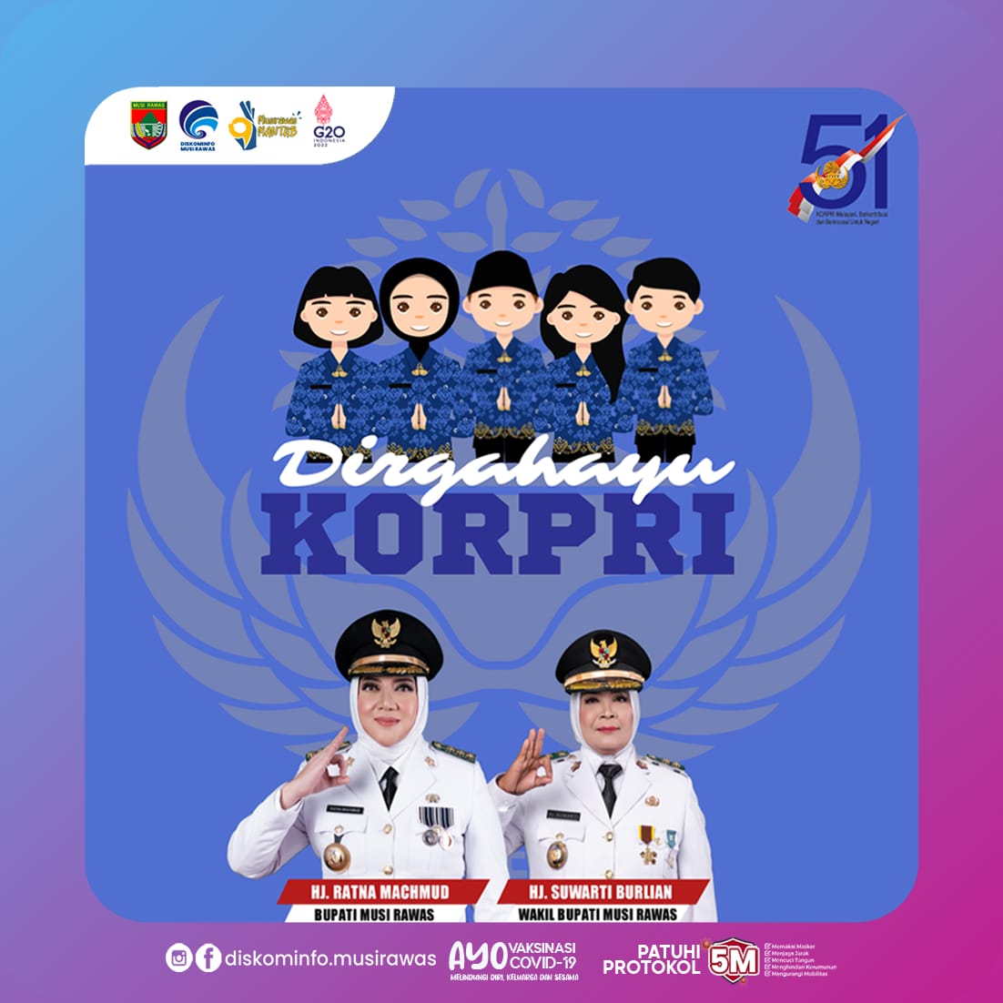 Selamat ulang tahun ke 51 Korps Pegawai Republik Indonesia