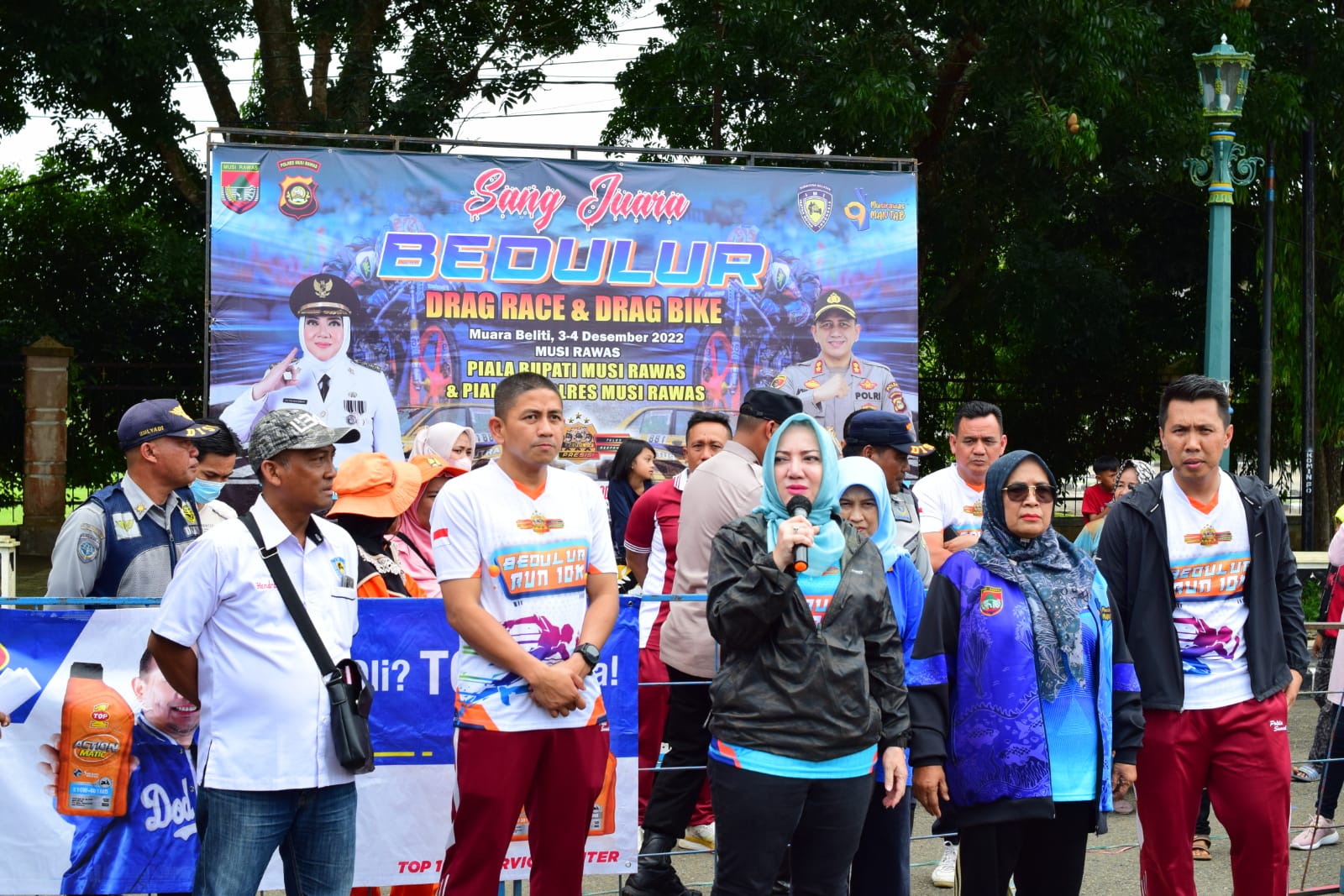 Drag Bike dan Drag Race Piala Bupati dan Kapolres Musi Rawas pada di Sirkuit Bundaran Muara Beliti