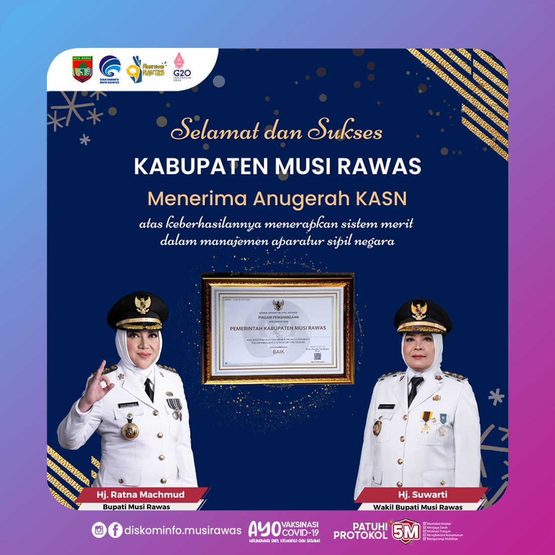 Terima Anugerah KASN