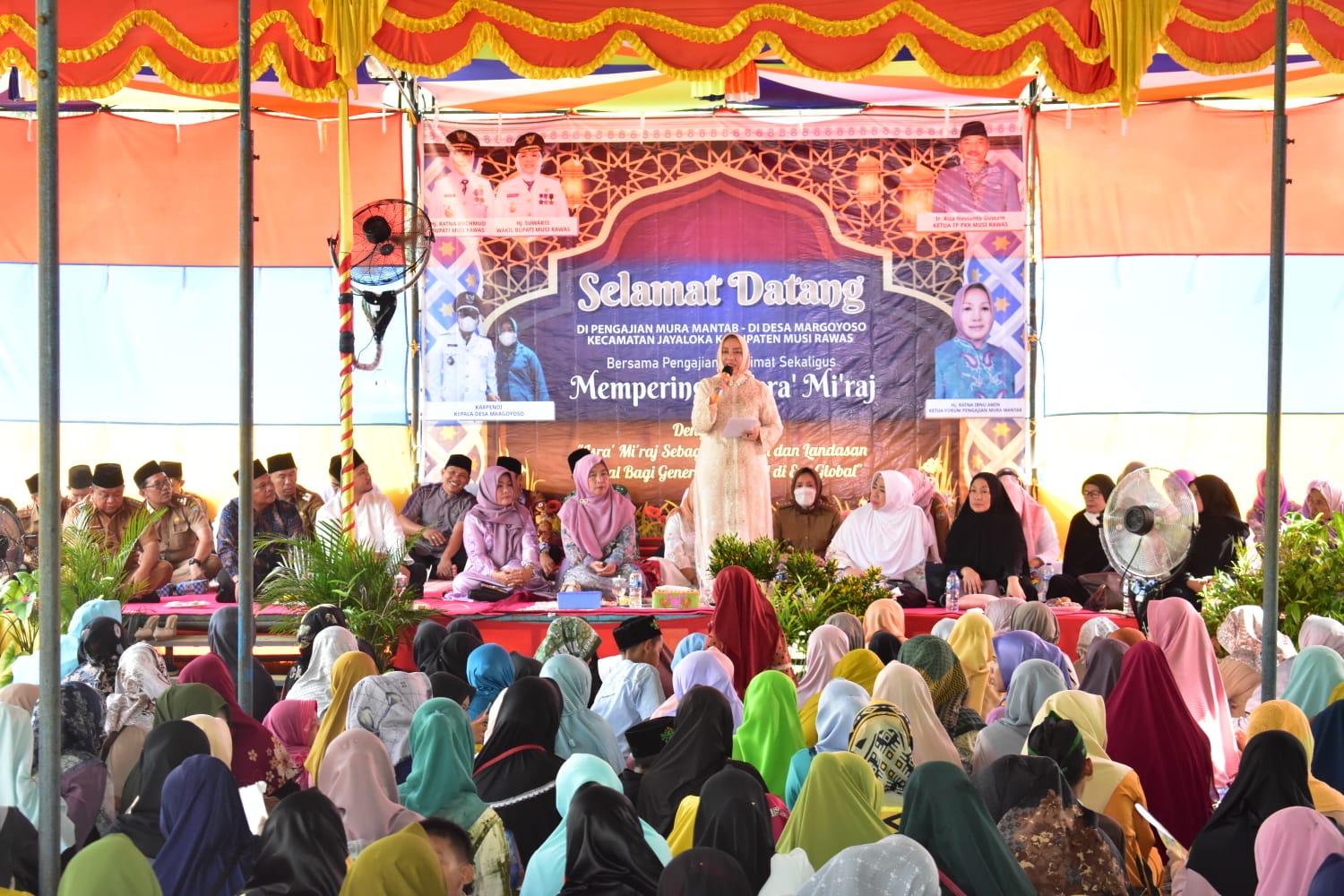 Pengajian Musi Rawas Mantab dan Muslimat serta Memperingati Isra Miraj