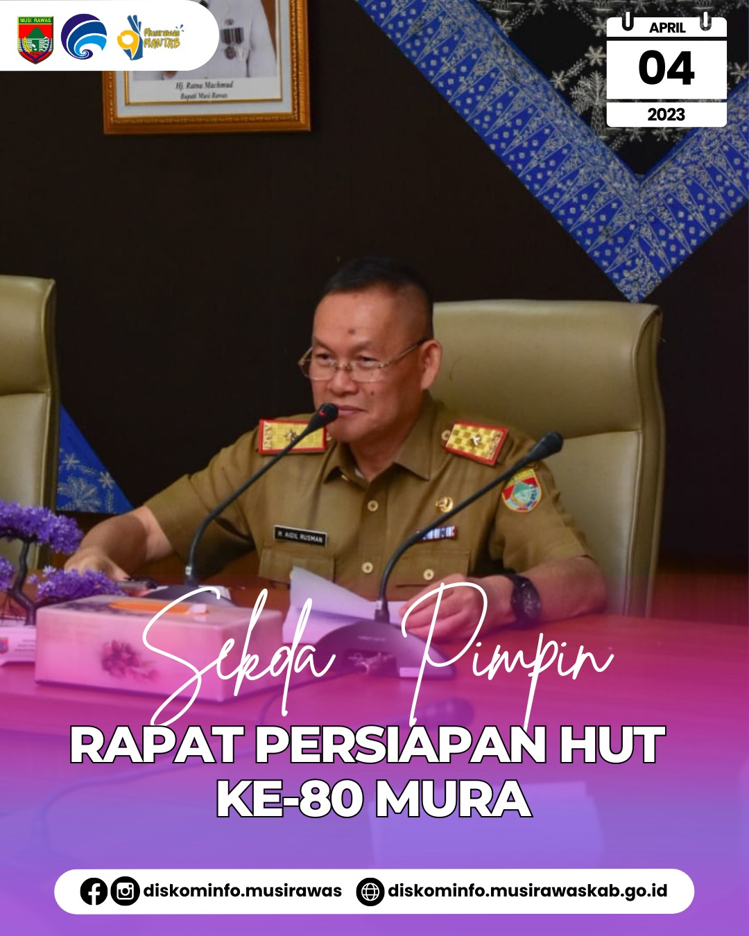 Rapat Persiapan Peringatan Hari Jadi ke 80 Kabupaten Musi Rawas