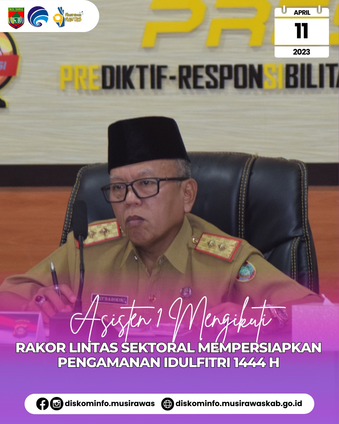 Rapat Koordinasi Lintas Sektoral dalam Rangka Persiapan Pengamanan Idul Fitri