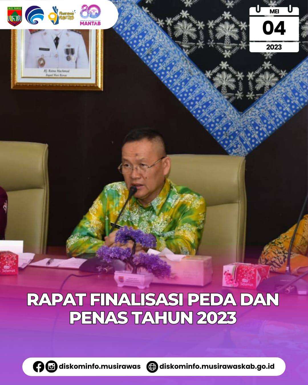 Rapat Finalisasi PEDA dan PENAS Tahun 2023 yang akan dilaksanakan di OKU Timur