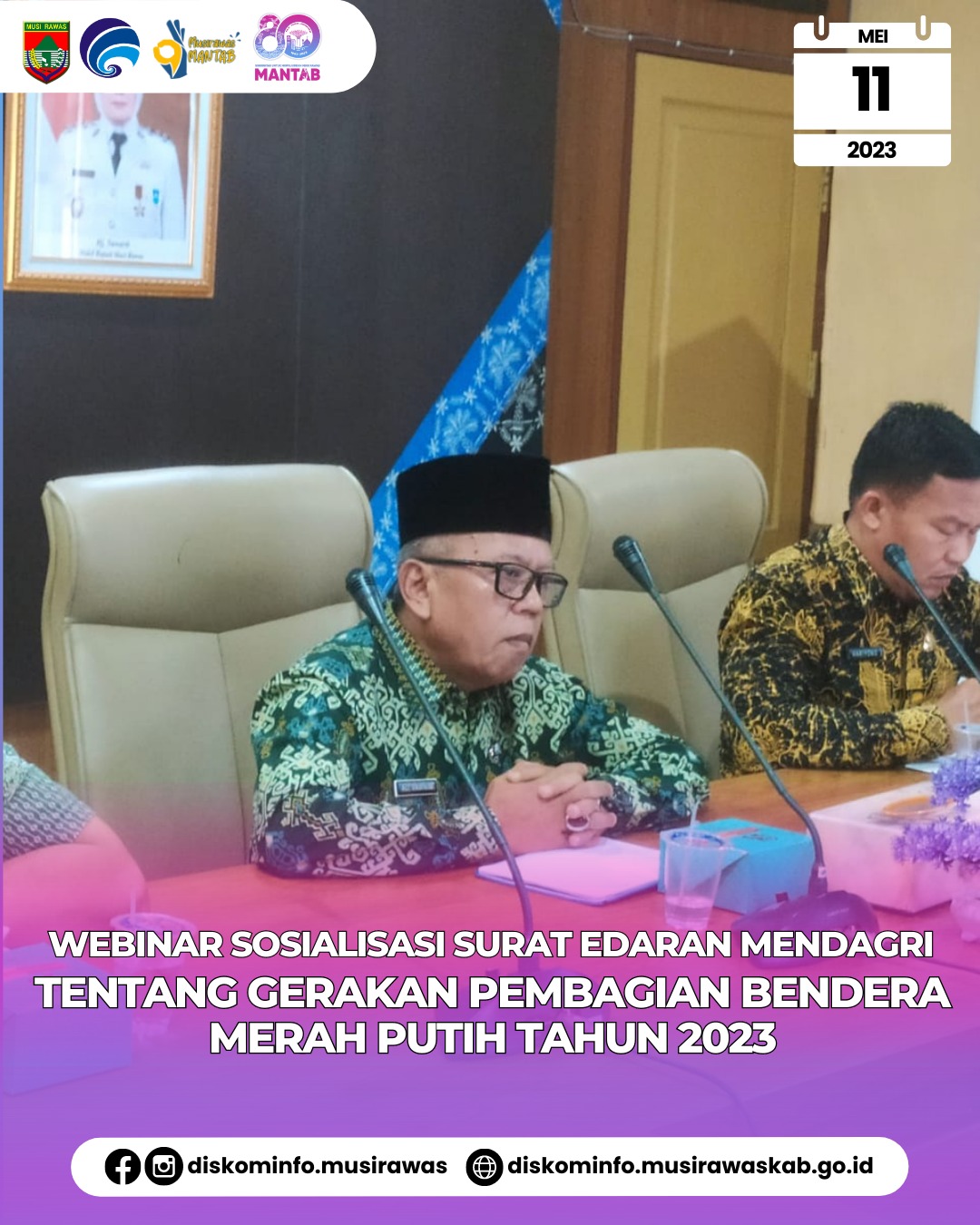 Webinar Sosialisasi Surat Edaran Menteri Dalam Negeri tentang Gerakan Pembagian Bendera Merah Putih 2023