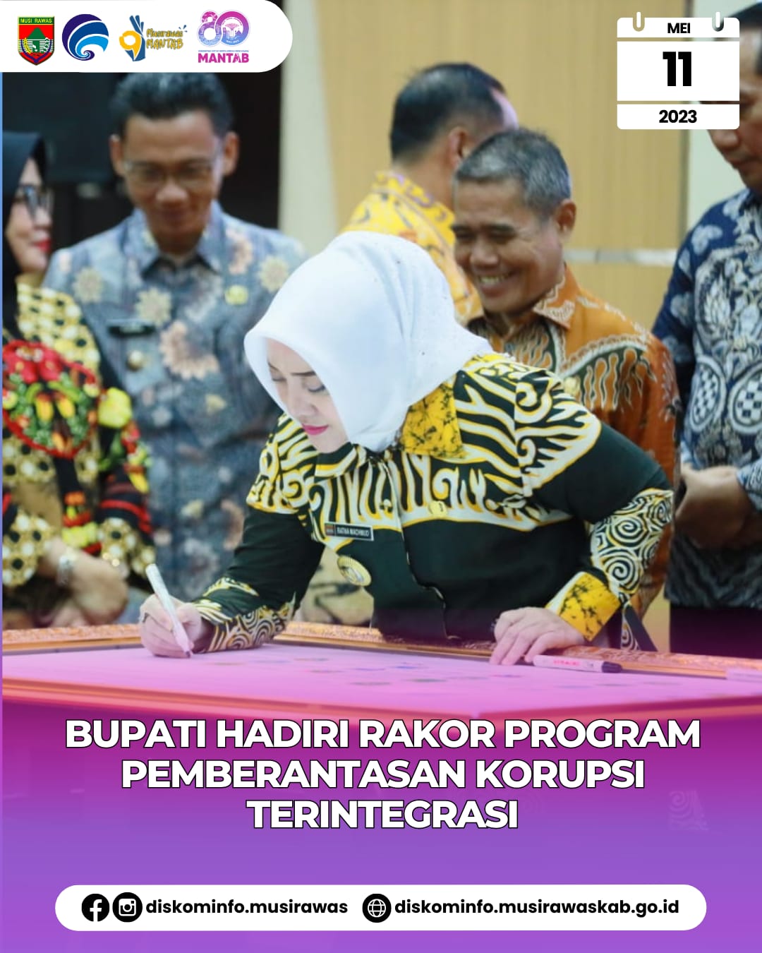Rapat Koordinasi Program Pemberantasan Korupsi Terintegrasi Tahun 2023 di Sumatera Selatan