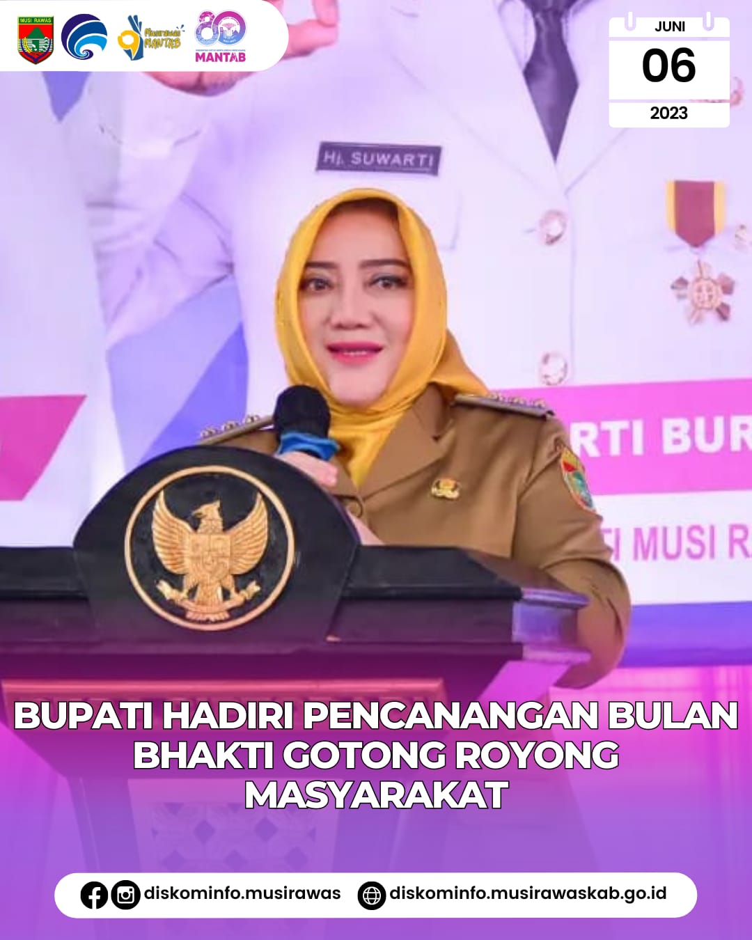 Pencanangan BBGRM sekaligus Penilaian Lomba Desa Tingkat Provinsi