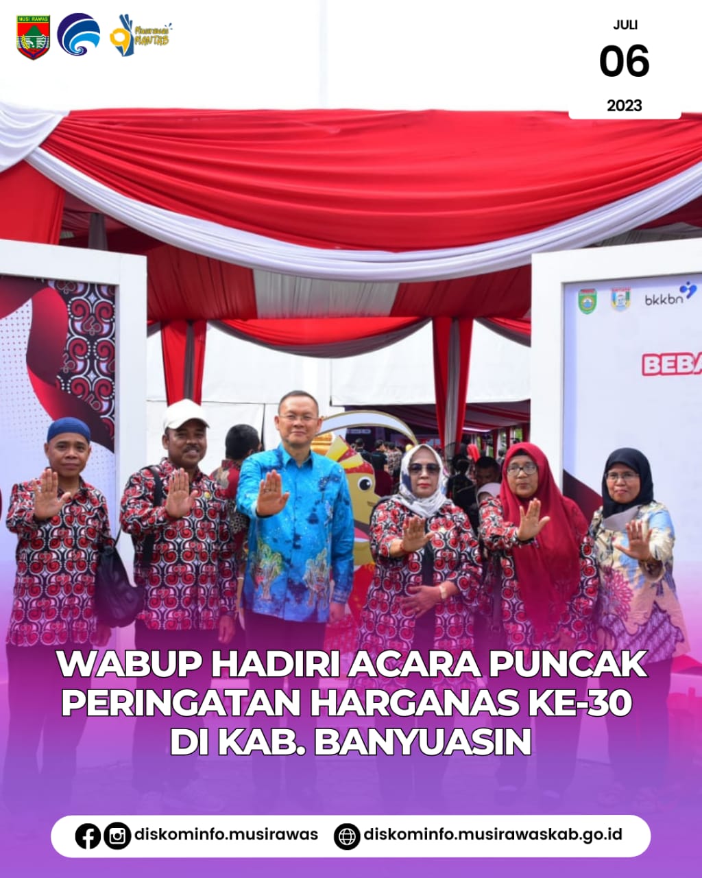 Acara Puncak Peringatan Hari Keluarga Nasional (HARGANAS) Ke 30 Tahun 2023