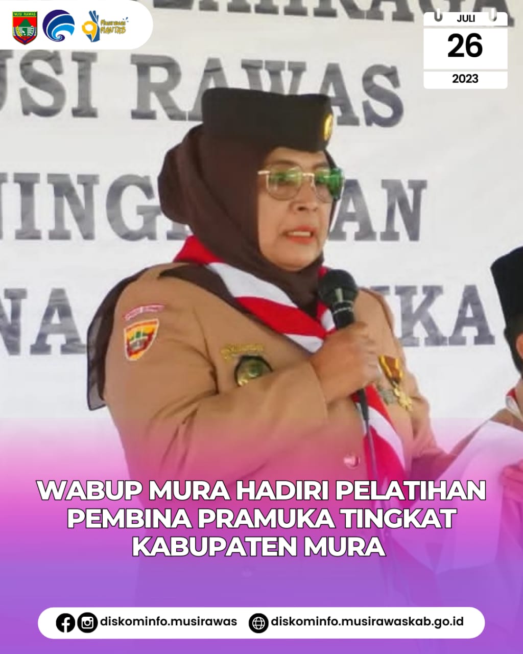 Pelatihan Pembina Pramuka Tingkat Kabupaten Musi Rawas Tahun 2023