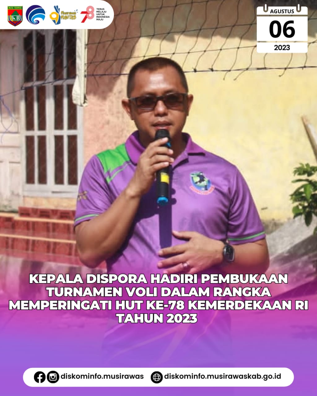Pembukaan Turnamen Bola Voli dalam Rangka Memperingati Hari Ulang Tahun Ke-78 Kemerdekaan Republik Indonesia 2023
