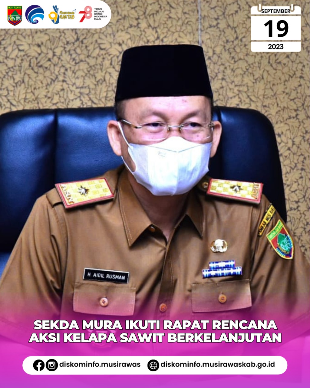 Rapusda Koordinasi Percepatan Pelaksanaan Instruksi Presiden No. 6 Tahun 2019 tentang Rencana Aksi Nasional Kelapa Sawit Berkelanjutan di Daerah