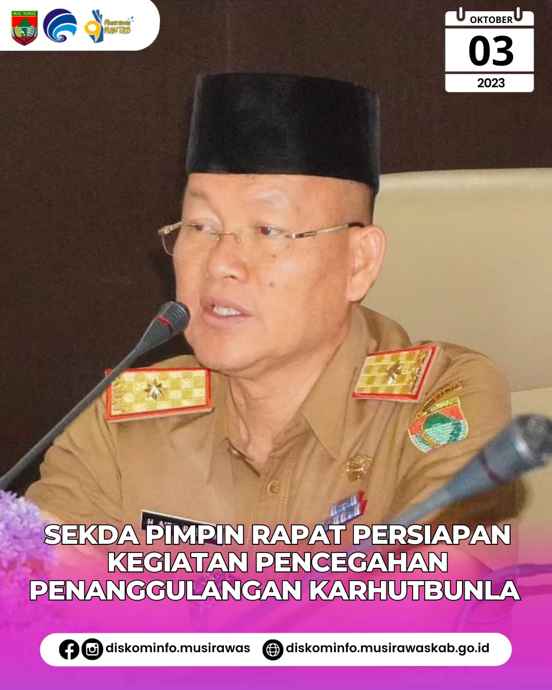 Rapat Persiapan Kegiatan terkait Pencegahan Penanggulangan Karhutbunla dan Persiapan Pelaksanaan Pemilu 2024