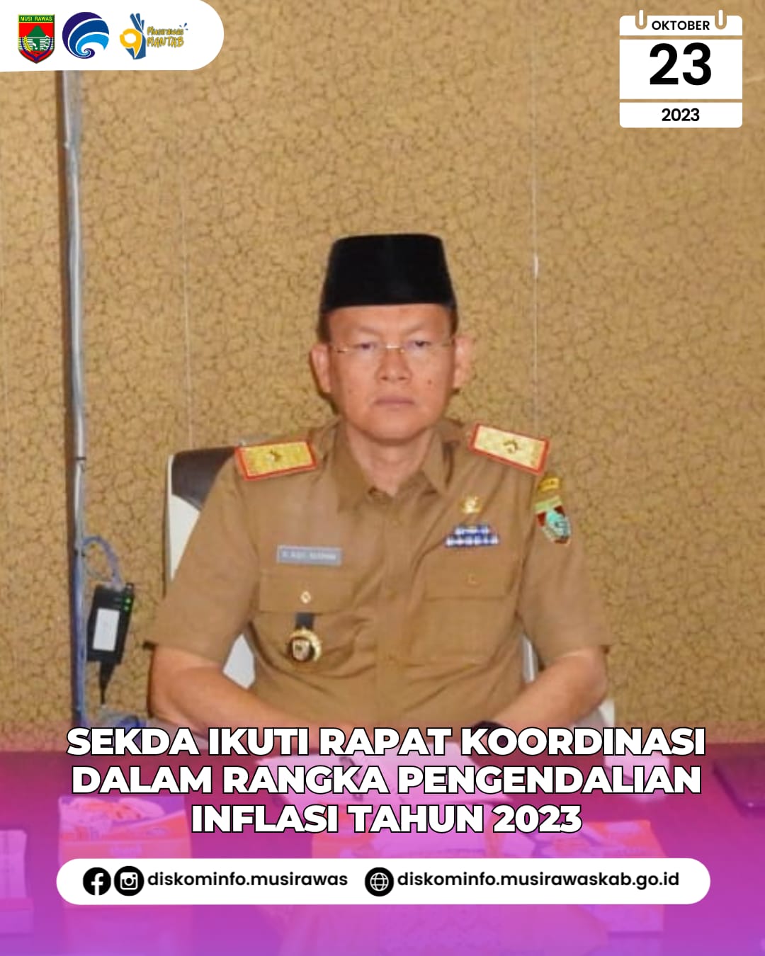 Rapat Koordinasi dalam Rangka Pengendalian Inflasi Tahun 2023