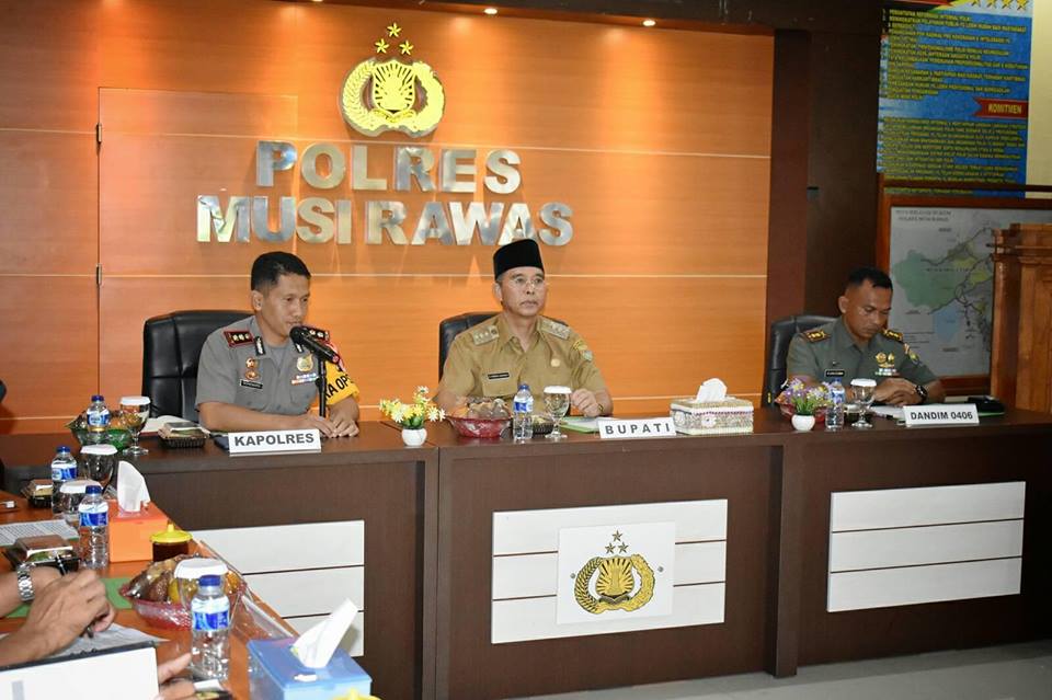 Samakan Persepsi, FORKOPIMDA Musi Rawas Siap Sukseskan Pemilu 2019