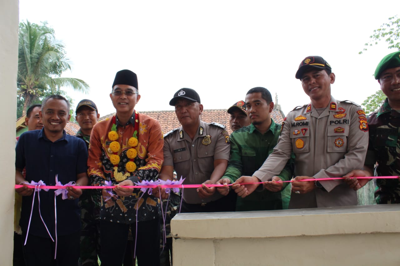 Tingkatkan Pengamanan, Bupati H2G Resmikan Pos Polisi Desa Bumi Makmur