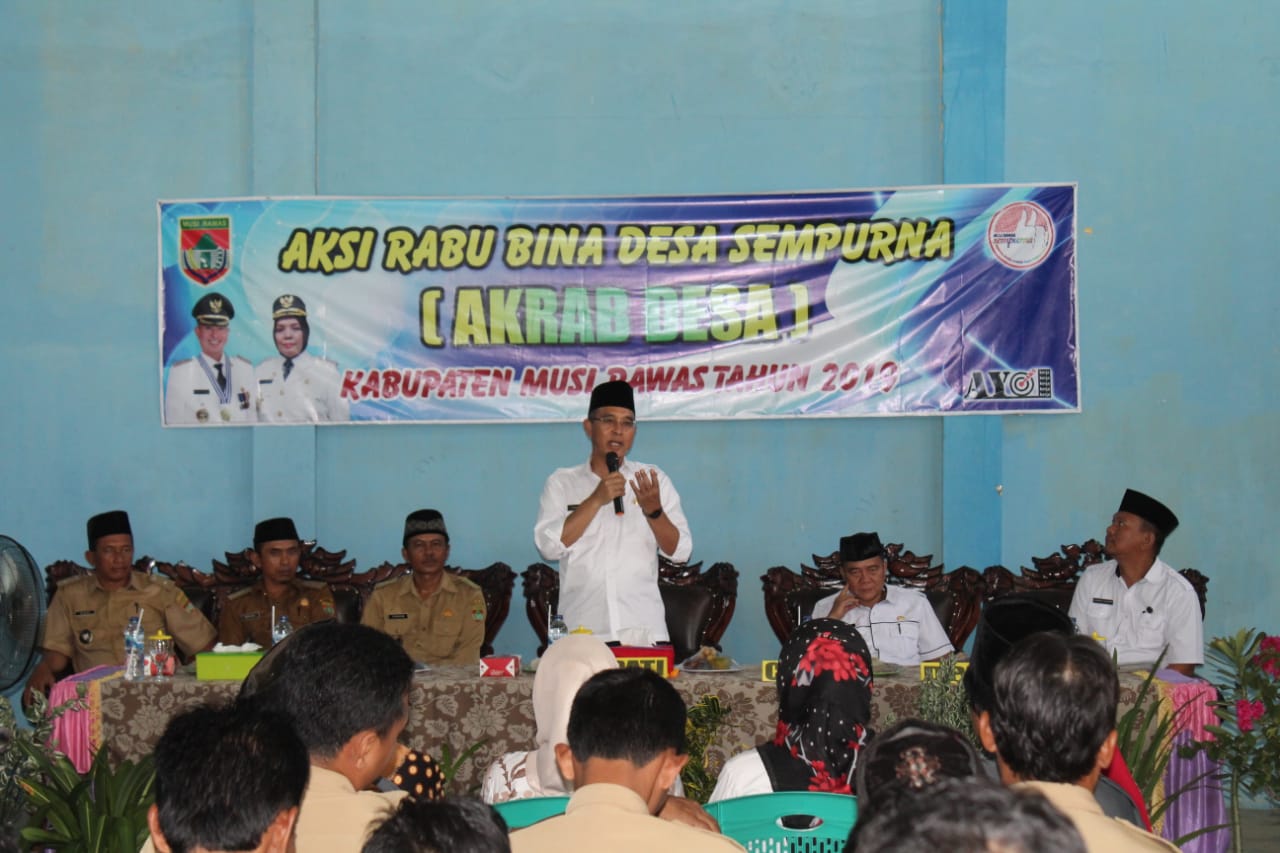 Bupati H2G Jalankan Akrab Desa Bersama 5 Desa Di Kecamatan Tugumulyo