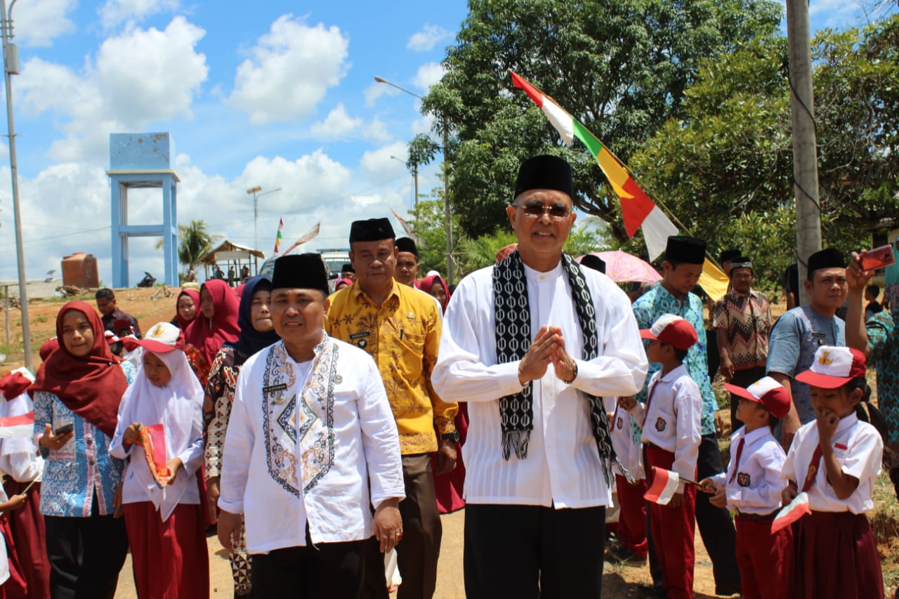 Bupati H2G Hadiri Peringatan Maulid Nabi Di Desa Mukti Karya Muara Lakitan