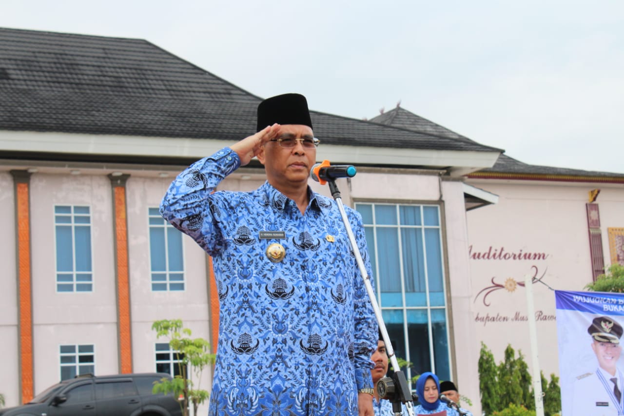 Bupati H Hendra Gunawan Irup Peringatan HUT Korpri Dan HKN Di Musi Rawas, Ini Pesannya