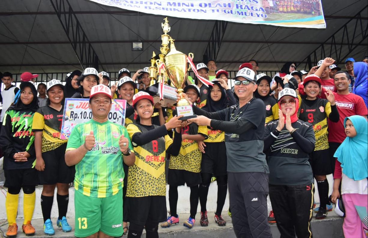 Kecamatan Tugumulyo Juarai Turnamen Sepak Bola Putri Tingkat Kabupaten Musi Rawas