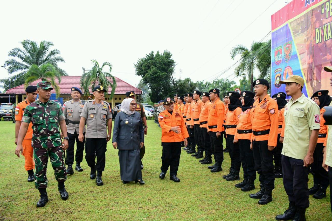 Pemkab Musi Rawas dan TNI-Polri Gelar Apel Kesiapsiagaan Penanggulangan Bencana Alam