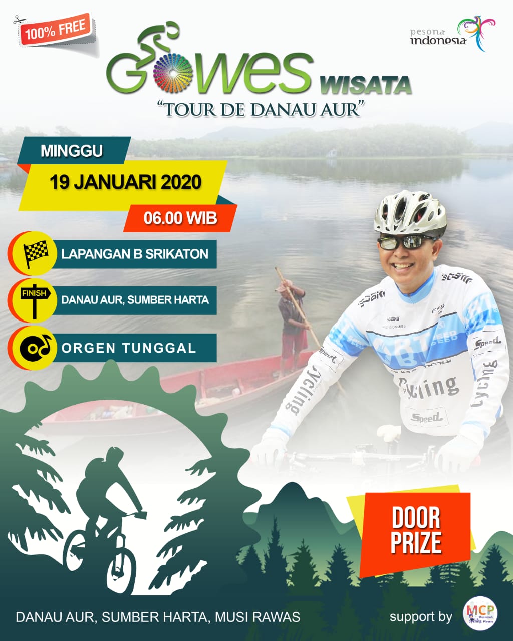 Ayo ikuti Gowes Wisata "Tour De Danau Aur"