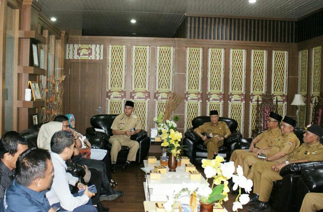 Bupati H2G Terima Audiensi GM Palembang (Pal) TV