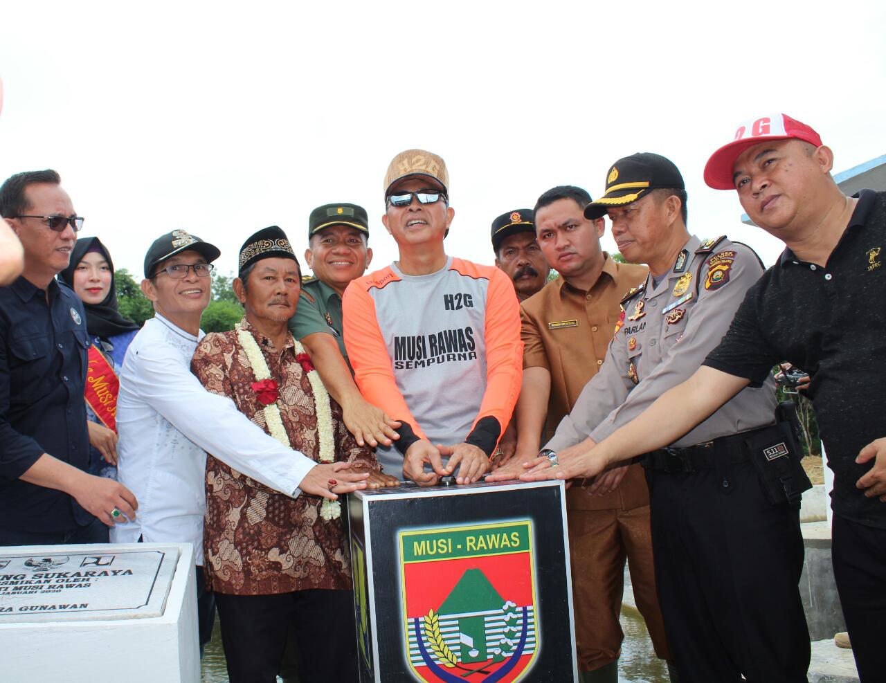 Bupati Musi Rawas Resmikan Bendungan Dan Irigasi D.I Sukaraya