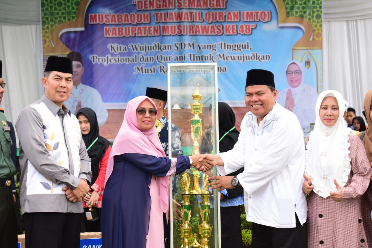 Kecamatan Tuah Negeri Juara Umum MTQ ke 48 Tingkat Kabupaten Musi Rawas