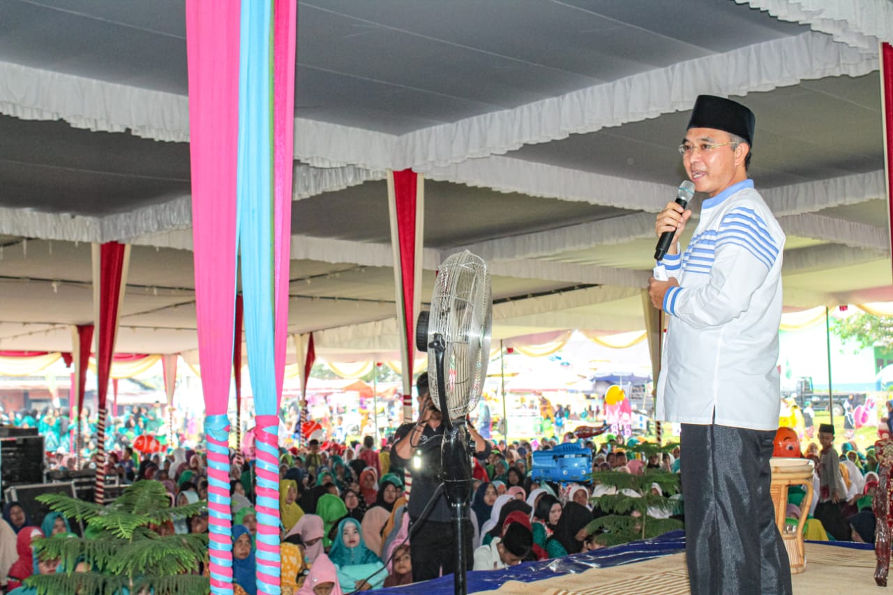 Bupati Hadiri Peringatan Isra Miraj Di Kecamatan Jayaloka