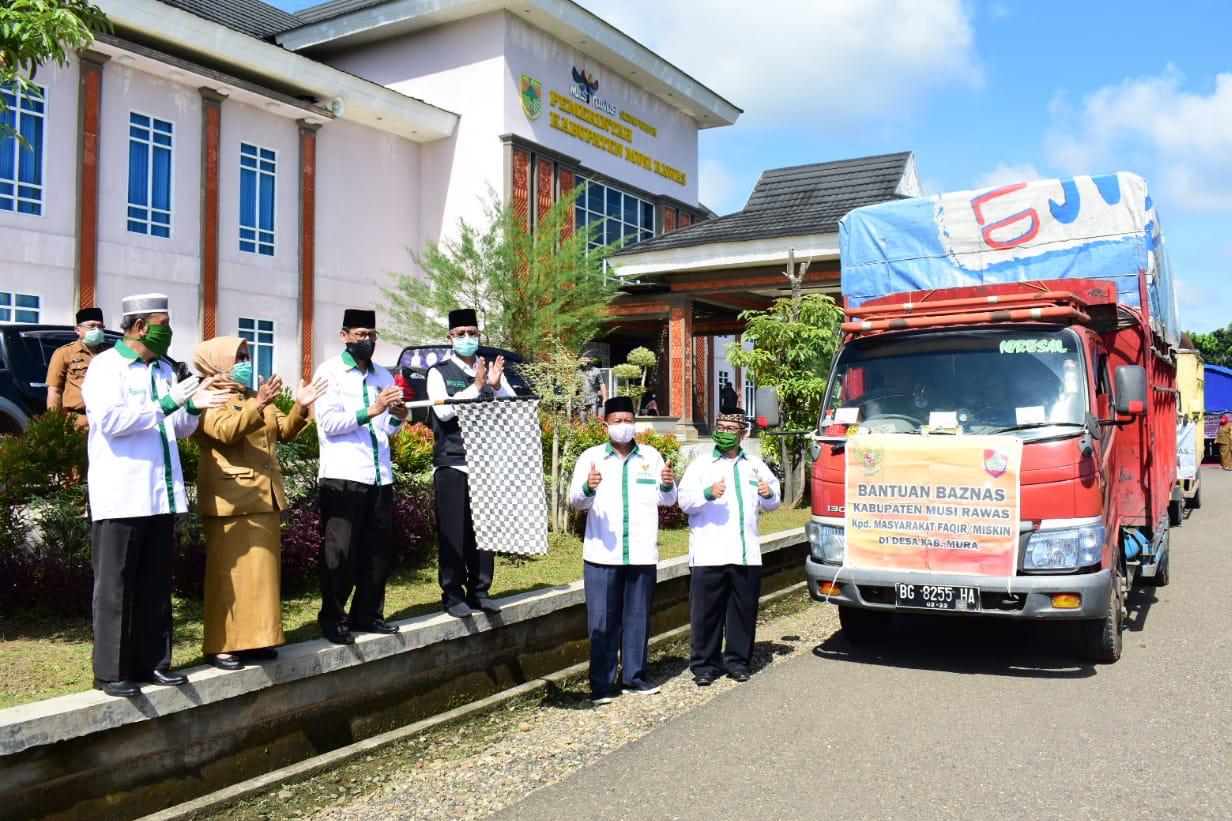 Baznas Mura Salurkan 437 Paket Sembako untuk Kecamatan Megang Sakti