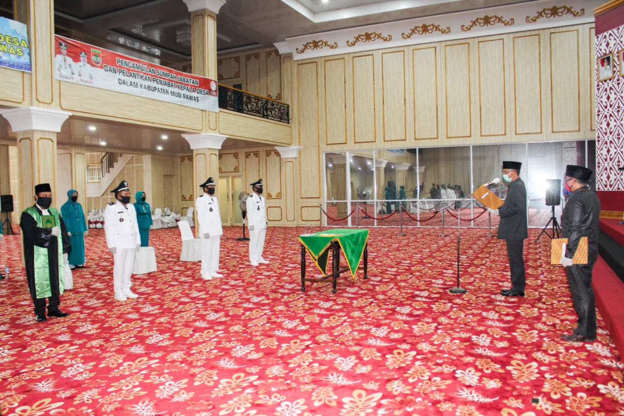Bupati Resmi Lantik 3 Penjabat Kepala Desa Di Musi Rawas