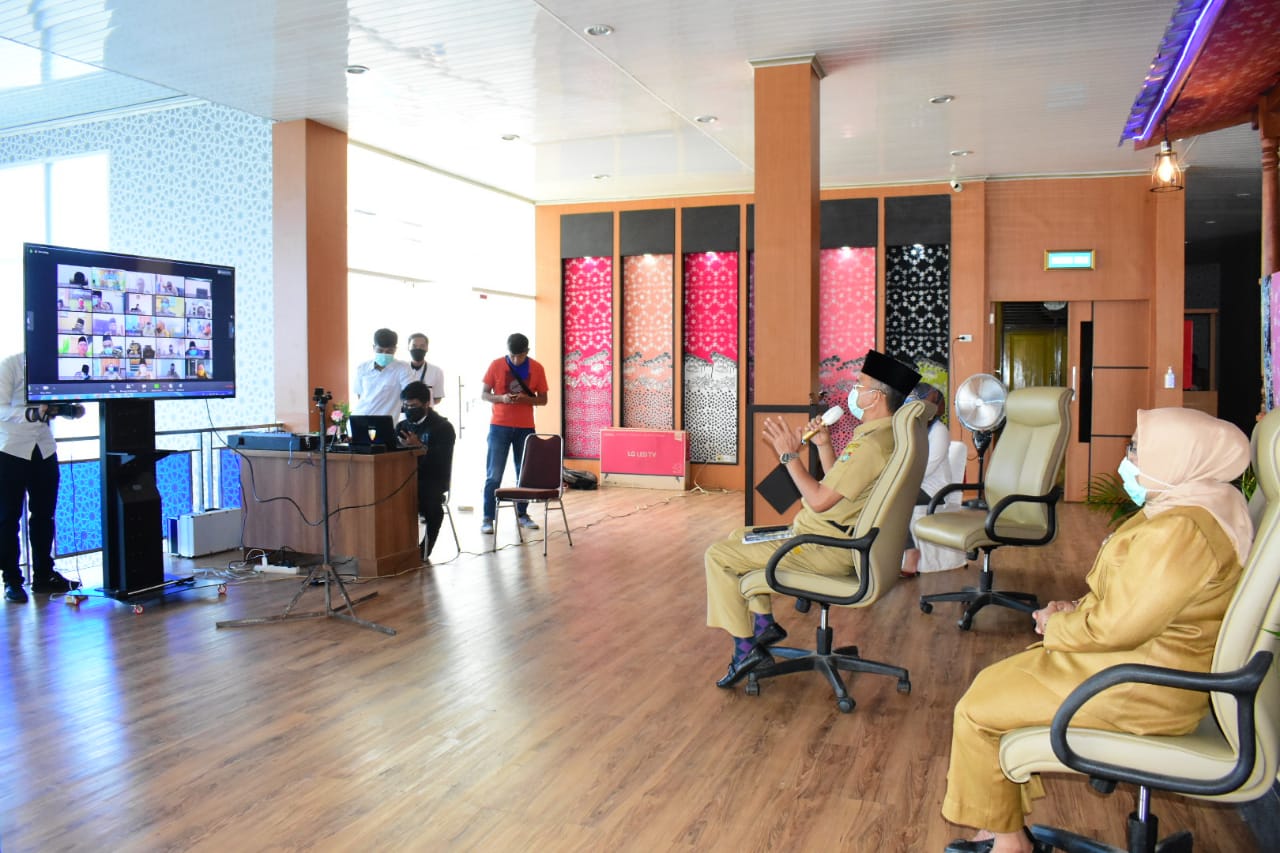 Rapat Staf, Bupati Evaluasi Penangan Covid-19 di Kabupaten Mura