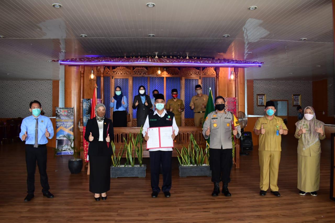 Pemkab Mura, Polres dan Kajari Teken Kerjasama Pendampingan dan Pengawalan Dana Covid-19