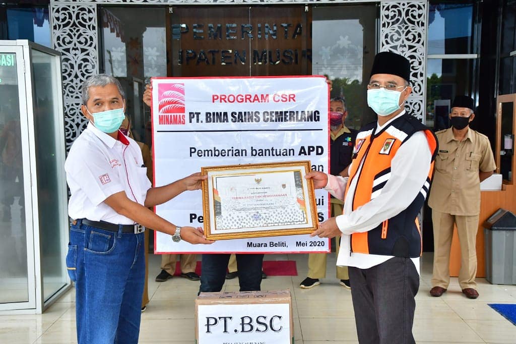 Program CSR, PT BSC Sumbang Bantuan APD Ke Pemkab Mura