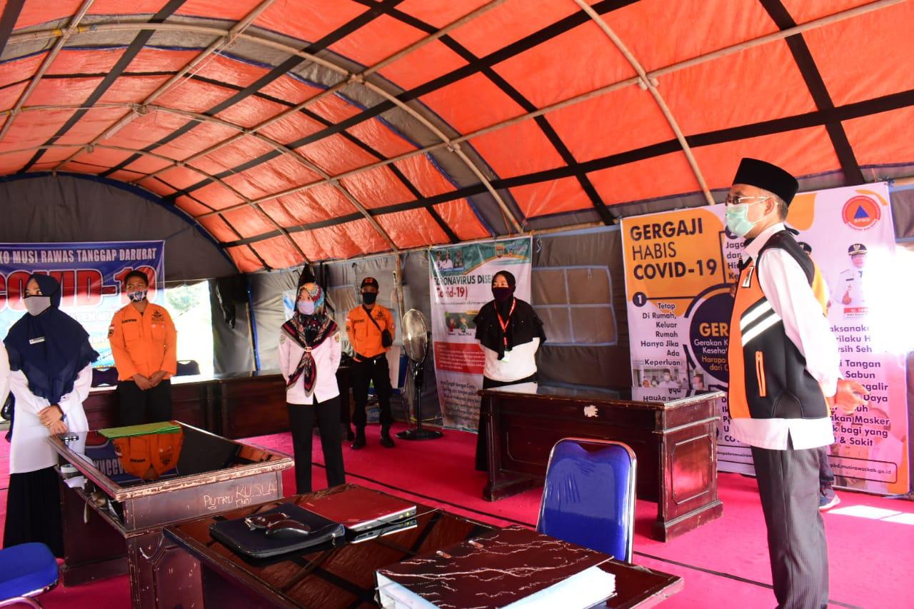 Bupati Tinjau Posko Induk Covid-19 Kabupaten Musi Rawas