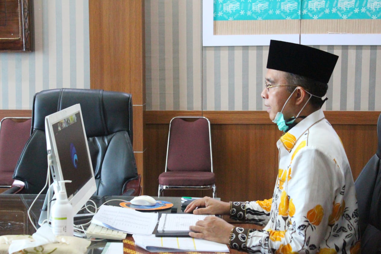 Melalui Vidcon, Bupati Intruksikan Kecamatan, Desa, Kelurahan Siapkan Rumah Isolasi