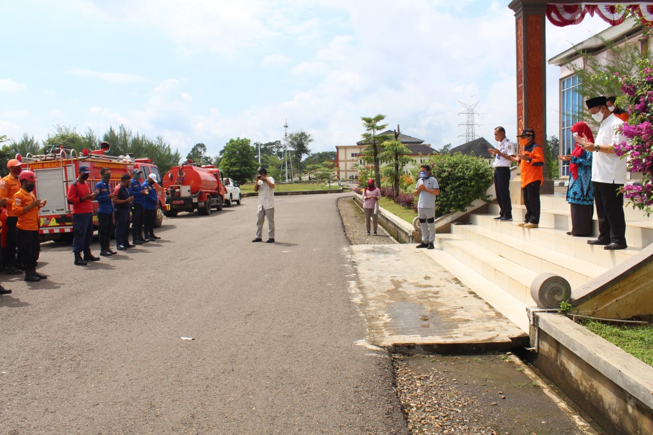 Pemkab Mura Kembali Lakukan Penyemprotan Desinfektan untuk Kecamatan TPK dan Jayaloka