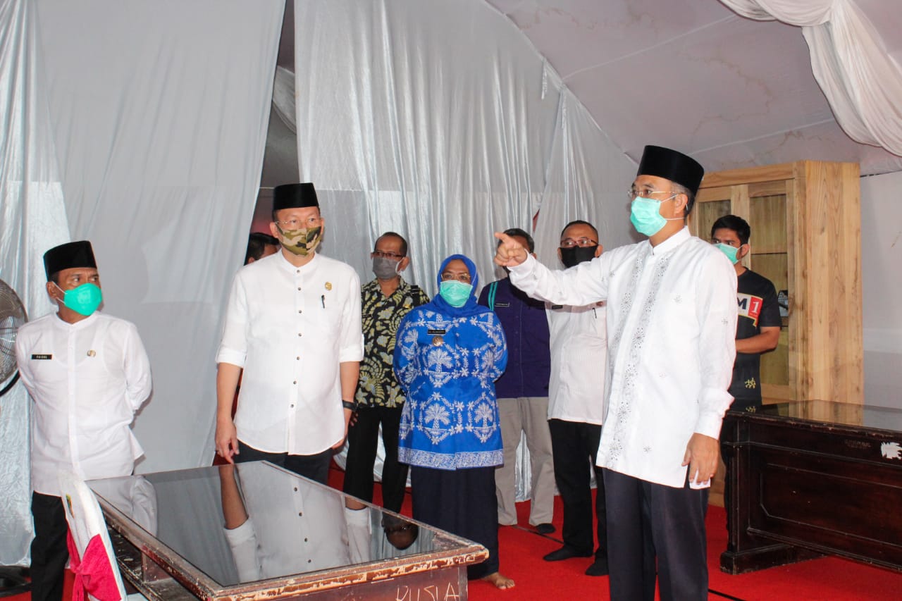 Bupati dan Wabup Mura Tinjau Sarana Prasarana Posko Induk Covid-19