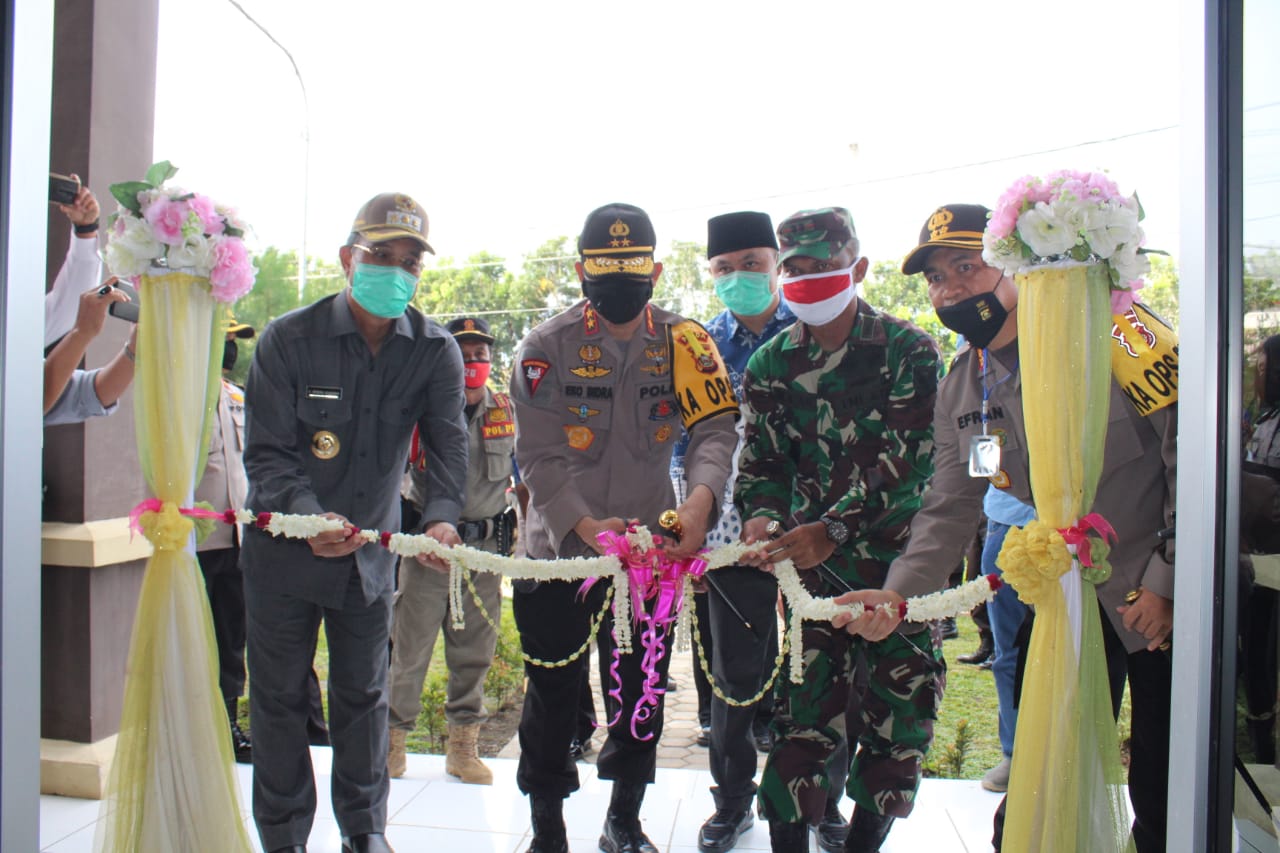 Sambut Kapolda, Bupati Mura Hadiri Peresmian Gedung SPKT Polres Musi Rawas
