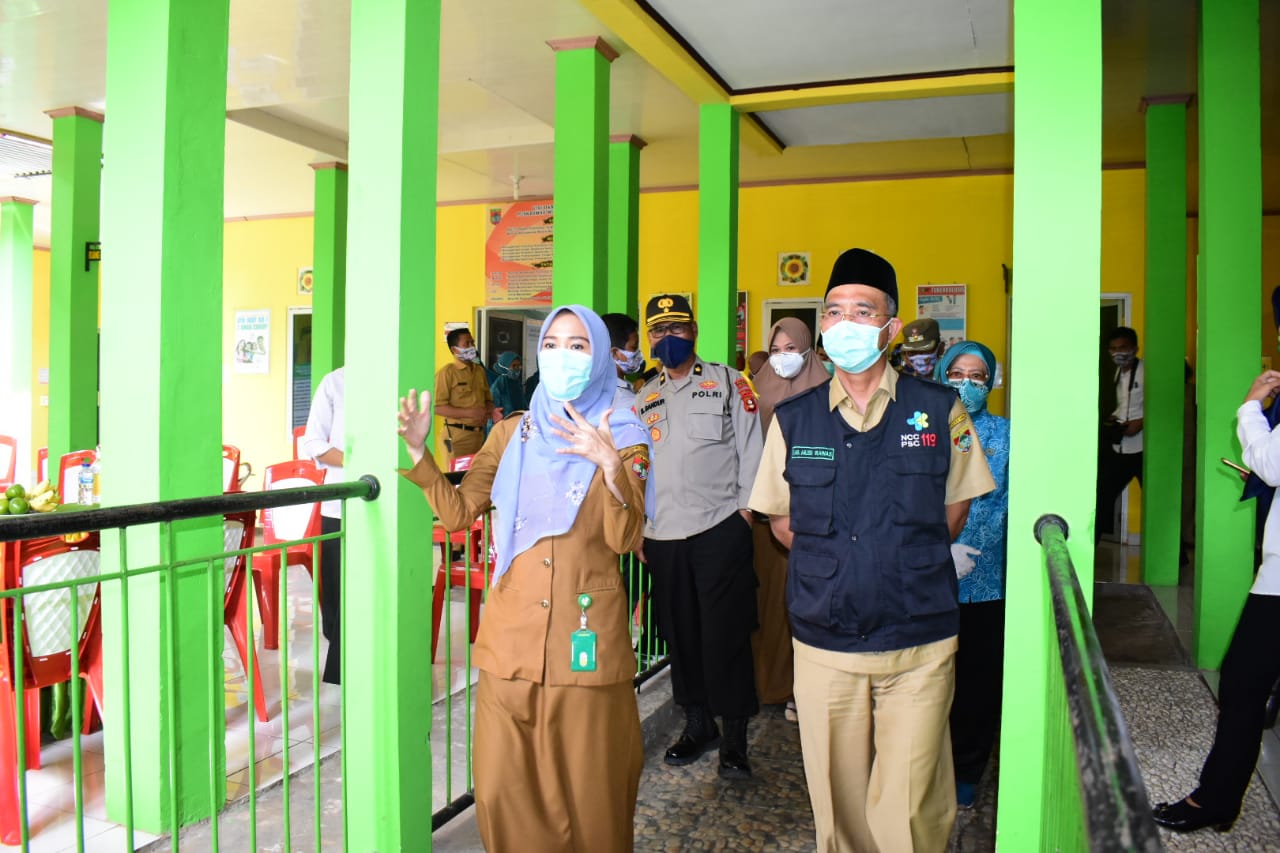 Saat Meninjau Puskesmas, Bupati : GMSS Jadi Program Unggulan Dalam Menyambut New Normal