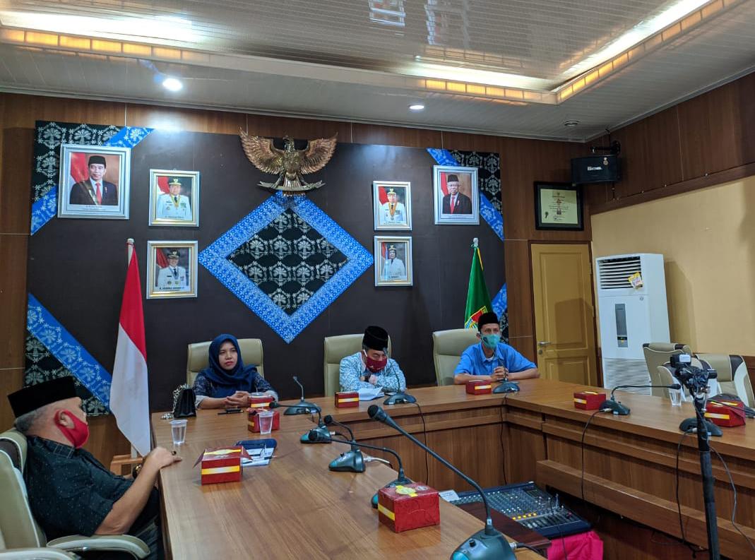 Asisten I Mura Ikuti Mengikuti Video Conference bersama Kemendagri RI