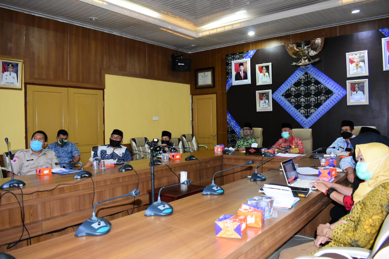 Kabupaten Musi Rawas Ikuti Rakor Penanganan Pandemi Covid 19 Bersama KPK RI Melalui Video Conference