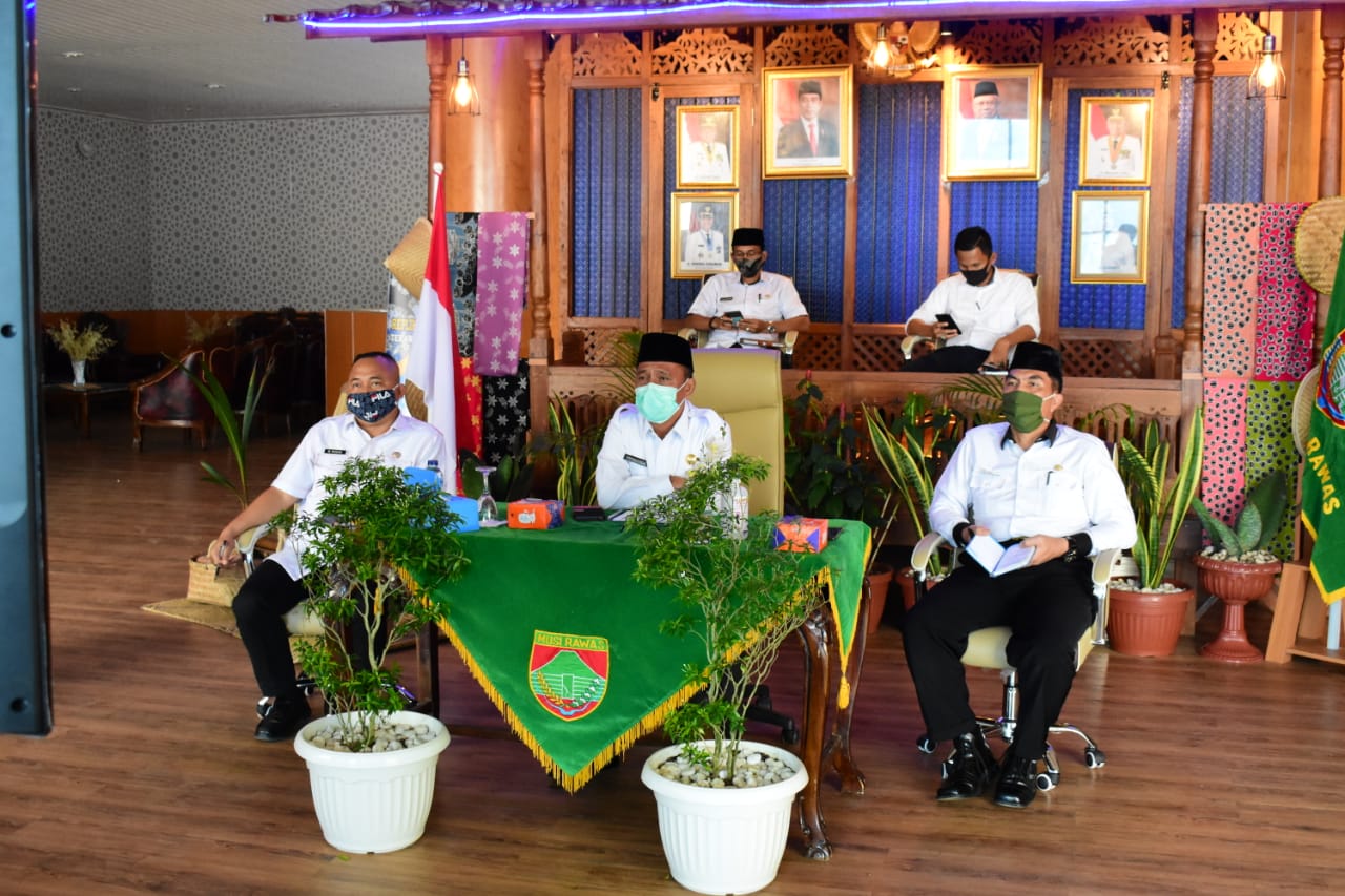 Sekda Mura Ikuti Webinar Sosialisasi Empat Pilar MPR RI Kepada Seluruh Anggota APKASI Melalui Video