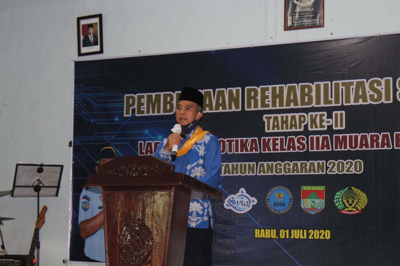 Hadiri Pembukaan Rehabilitasi Sosial, Bupati Mura Gaungkan Perang Melawan Narkoba